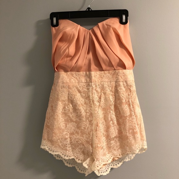 ASOS Playsuit with Lace Bandeau - Picture 3 of 8